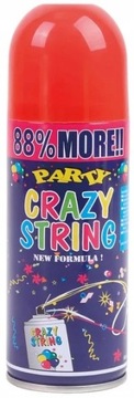 SERPENTYNA W SPRAYU KONFETTI NA PARTY URODZINY IMPREZĘ ZABAWE NEONOWE 250ml