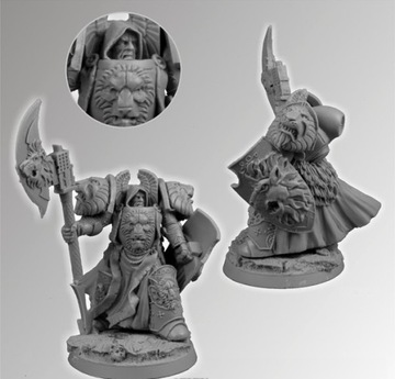 Figurka Lion SF Knight + Podstawka 28mm Scibor 28SF0080 Space Marines