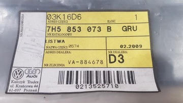 LIŠTA LEVÝ DVEŘE POSUVNÝCH VOLKSWAGEN TRANSPORTER T5 OE 7H5853073B