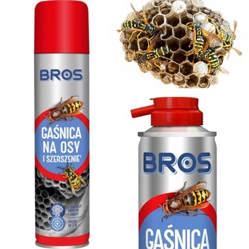 BROS SILNY SPRAY PREPARAT OPRYSK AEROZOL GAŚNICA NA OSY I SZERSZENIE 600 ML