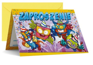 ZAPROSZENIE URODZINOWE SUPER ZINGS ZAPROSZENIA
