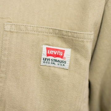 LEVIS koszula jeansowa VINTAGE beżowa oversize M/L