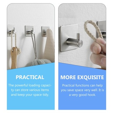 Metal Hangers Stainless Steel Hook Jacket 4 Pcs
