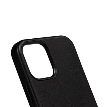 Crong Essential Cover - чехол из экокожи для iPhone 12 Pro Max (черный)