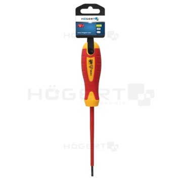 Изолированная плоская отвертка 4x100 мм 1000V STEEL S2