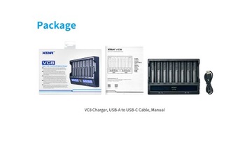 Зарядное устройство для аккумулятора XTAR 18650 VC8