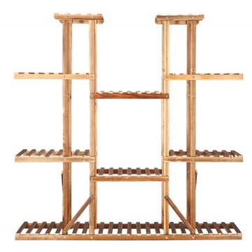 БОЛЬШАЯ ПОДСТАВКА ДЛЯ ЦВЕТОВ ДЕРЕВЯННАЯ ПОДСТАВКА ДЛЯ ЦВЕТОВ НА 15 ГОРШКОВ, МНОГОЯРУСНАЯ