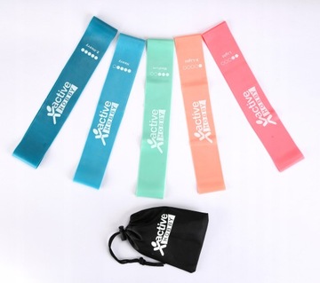 Набор из 5 мини-резинок для фитнес-упражнений