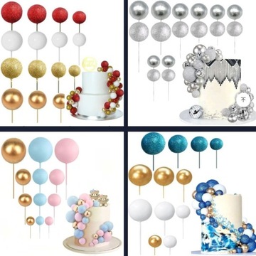 ТОПЕР ШАРЫ ШАРЫ НА ПИКУ ФИОЛЕТОВОЕ РОЗОВОЕ ЗОЛОТО УКРАШЕНИЕ ТОРТА 788H