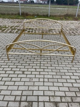 ŁÓŻKO 2 osobowe stylowe metalowe