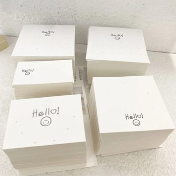 50 шт. Упаковочные открытки для сережек с улыбающимся лицом Dis