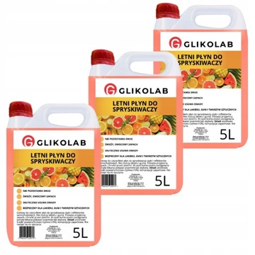 Płyn do spryskiwaczy GLIKOLAB letni 5 litrów (3X5L) 15L