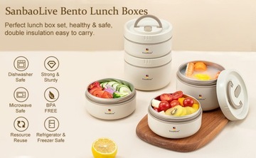 Ланч-бокс Sanbao Bento с сумкой, портативные термостойкие герметичные контейнеры для обеда