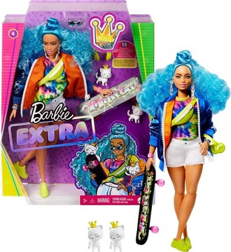 BARBIE EXTRA MODA - KRĘCONE WŁOSY - GRN27 GRN30