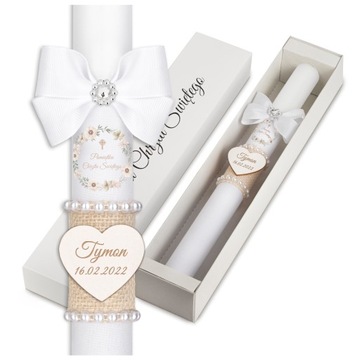 КРЕЩЕННАЯ СВЕЧА, КРЕЩЕСТВЕННАЯ ОДЕЖДА + КОРОБКА