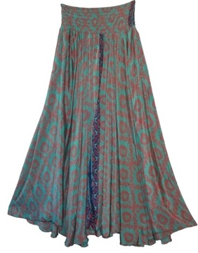 Spódnico -spodnie uni 36 38 40 42 indyjskie piękne polisilk jak jedwab