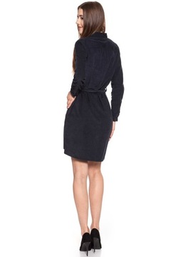 LEE sukienka BLACK SHIRT DRESS MIDNIGHT _ S