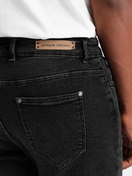 Spodnie męskie jeansowe SLIM FIT czarne V1 OM-PADP-0110 XL