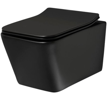 MISKA PODWIESZANA WC CZARNA DESKA DUROPLAST KERRA TINOS