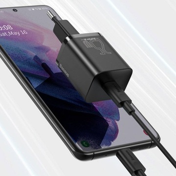Настенное зарядное устройство Baseus Super Si USB-C 25 Вт QC PD
