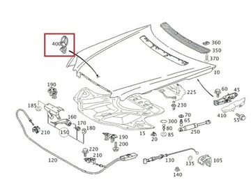 MERCEDES W204 W211 W212 W221 Эмблема со звездой OE