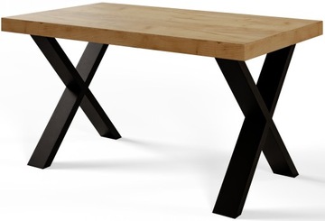 Ława Loft 100x60 MINI metalowe nogi X