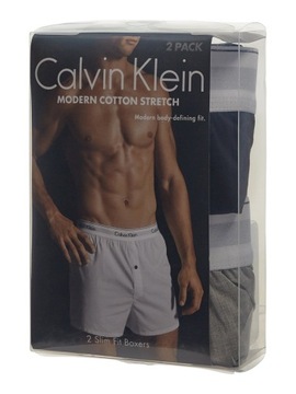 CALVIN KLEIN WOVEN 2 PACK BOKSERKI LUŹNE NB1396A XL