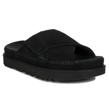 UGG Kapcie damskie klapki W Goldenstar Cross Slide Black 1137910 BLK r.38