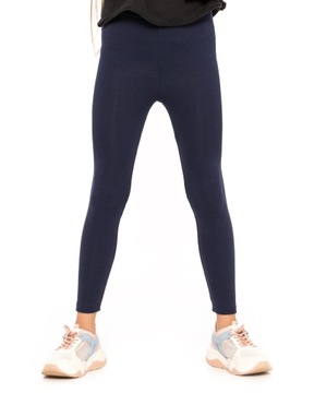 УТЕПЛЕННЫЕ ЛЕГИНГИ ДЛЯ ДЕВОЧЕК, ТЕМНО-СИНИЙ 140