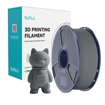 SUNLU PLA Classic (HS Matte) 1.75mm 1kg Grey / szary