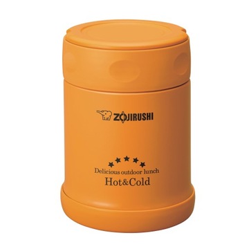 Обеденный термос для супа, горячих блюд Zojirushi SW-EXE35-DB оранжевый