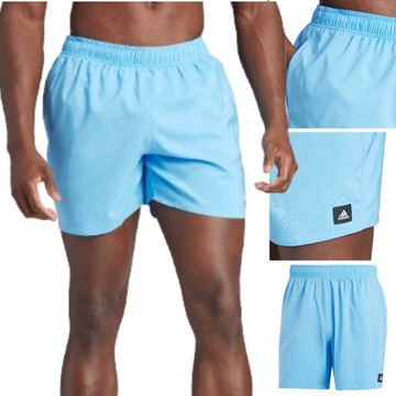 KROTKIE SPODENKI MESKIE ADIDAS SOLID CLX SPODENKI KAPIELOWE NIEBIESKI S