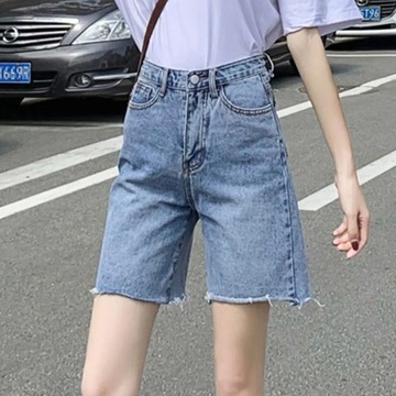 Women Denim Short Trousers Short Jeans High Waist