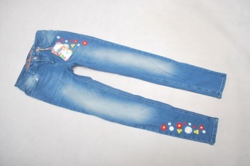 Mz Modne Wygodne Spodnie Jeans Desigual 28 kwiatki USA
