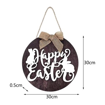 С Рождеством Христовым деревянный подвесной знак Пасхальное украшение с декоративным