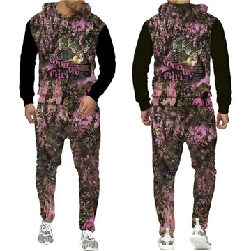 MĘSKI KOMPLET DRES Country Girl Deer Hunting 3D bl