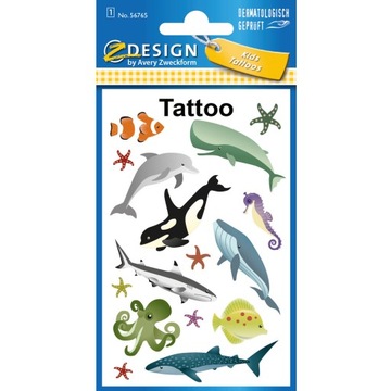 Tatuaże MORSKIE ZWIERZĘTA 56765 Z-DESIGN KIDS