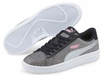 38,5 Buty dla dzieci Puma Smash v2 Glitz Glam sreb