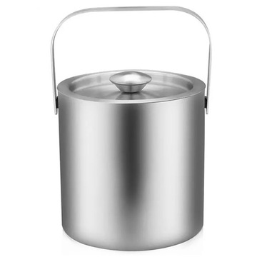 Ведро для льда из нержавеющей стали, контейнер для льда, емкость: 1300 мл.