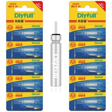 Bateria CR425 do Świetlika Spławika Dlyfull 3V 10 szt Oryginalna