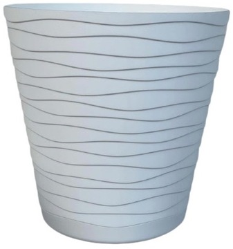 Цветочный горшок TEDI с подставкой, диаметр 19 см, ЧЕРНЫЙ, ЧЕРНЫЙ