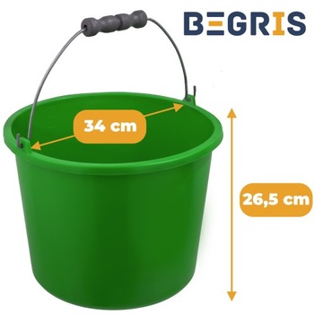 РАЗНОЦВЕТНОЕ СТРОИТЕЛЬНОЕ ВЕДРО, 16 Л.