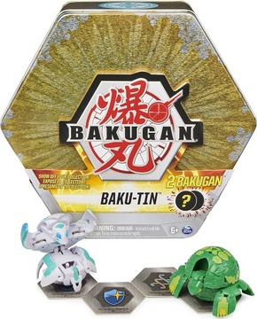 BAKUGAN BAKU-TIN ZŁOTY POJEMNIK METALOWE PUDEŁKO