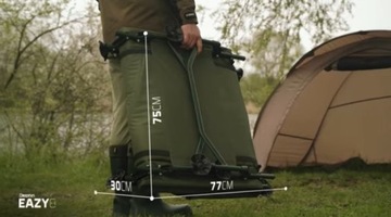 Кровать Delphin EazyEIGHT для карповой/полевой рыбалки с 8 телескопическими ножками