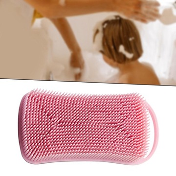 Силиконовый скруббер для тела, массажер для кожи головы Body Pink