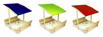 ЗАКРЫТАЯ ПЕСОЧНИЦА С НАВЕРХОМ И ЛАВОЧКАМИ 120!