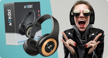 OKULARY GOGLE VR 3D 360+ DUŻE SŁUCHAWKI NAUSZNE bluetooth 5.0 DO TELEFONU