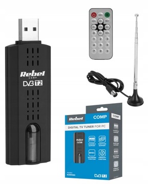 DVB-T2 H.265 HEVC REBEL USB-тюнер цифровой