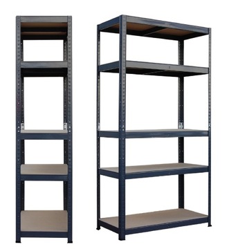 REGAŁ METALOWY MAGAZYNOWY 180x90x40 MALOWANY SZARY