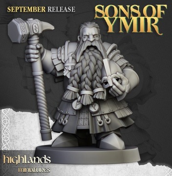 Dwarfs Kingsguard Captain - Highlands Miniatures
